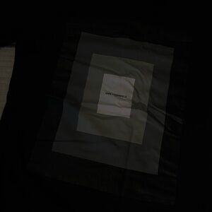 Karl Lagerfeld Black and Gray Graphic Scarf